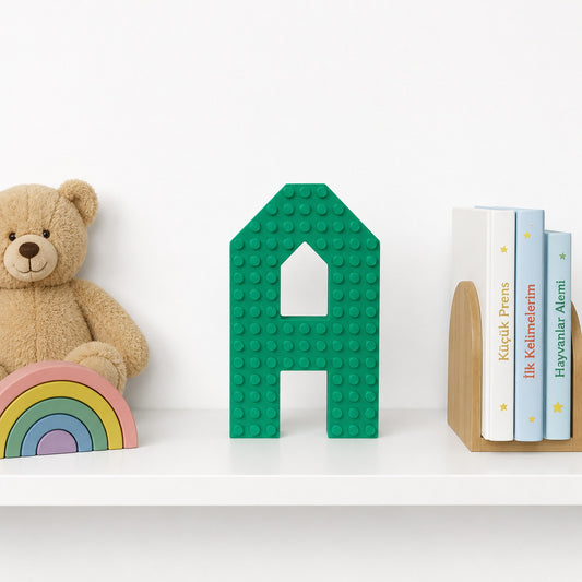 Blok Harf A – 12 cm – Yeşil