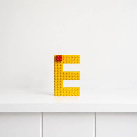 Blok Harf E – 12 cm – Sarı